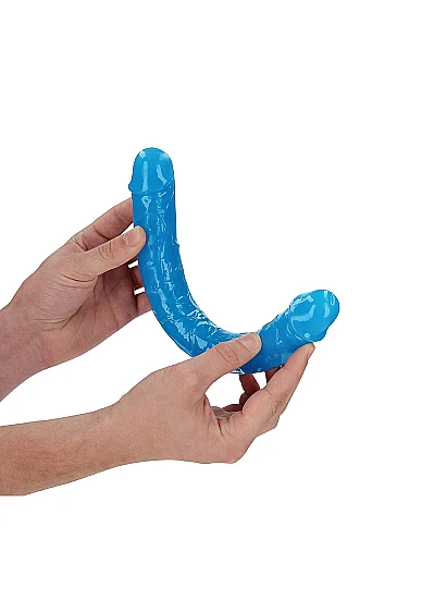 Realrock 12" Glow-N-Dark Double Dong Blue - Image 3