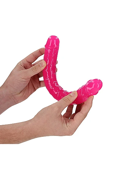 Realrock 12" Glow-N-Dark Double Dong Pink - Image 3