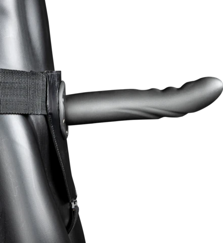 Ouch Textured Curved Hollow Strap 8" Grey - Image 3