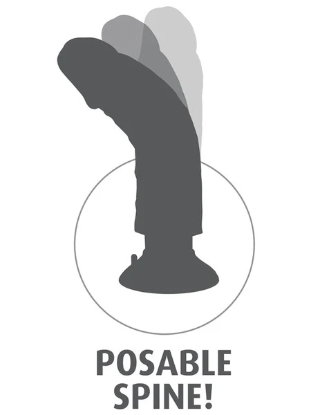 King Cock 6" Vibrating Cock Flesh - Image 7