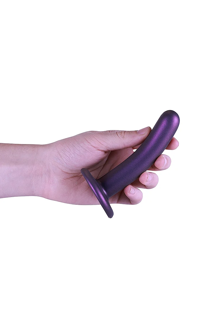 Ouch Smooth G-Spot Dildo 5'' Metallic Purple - Image 5