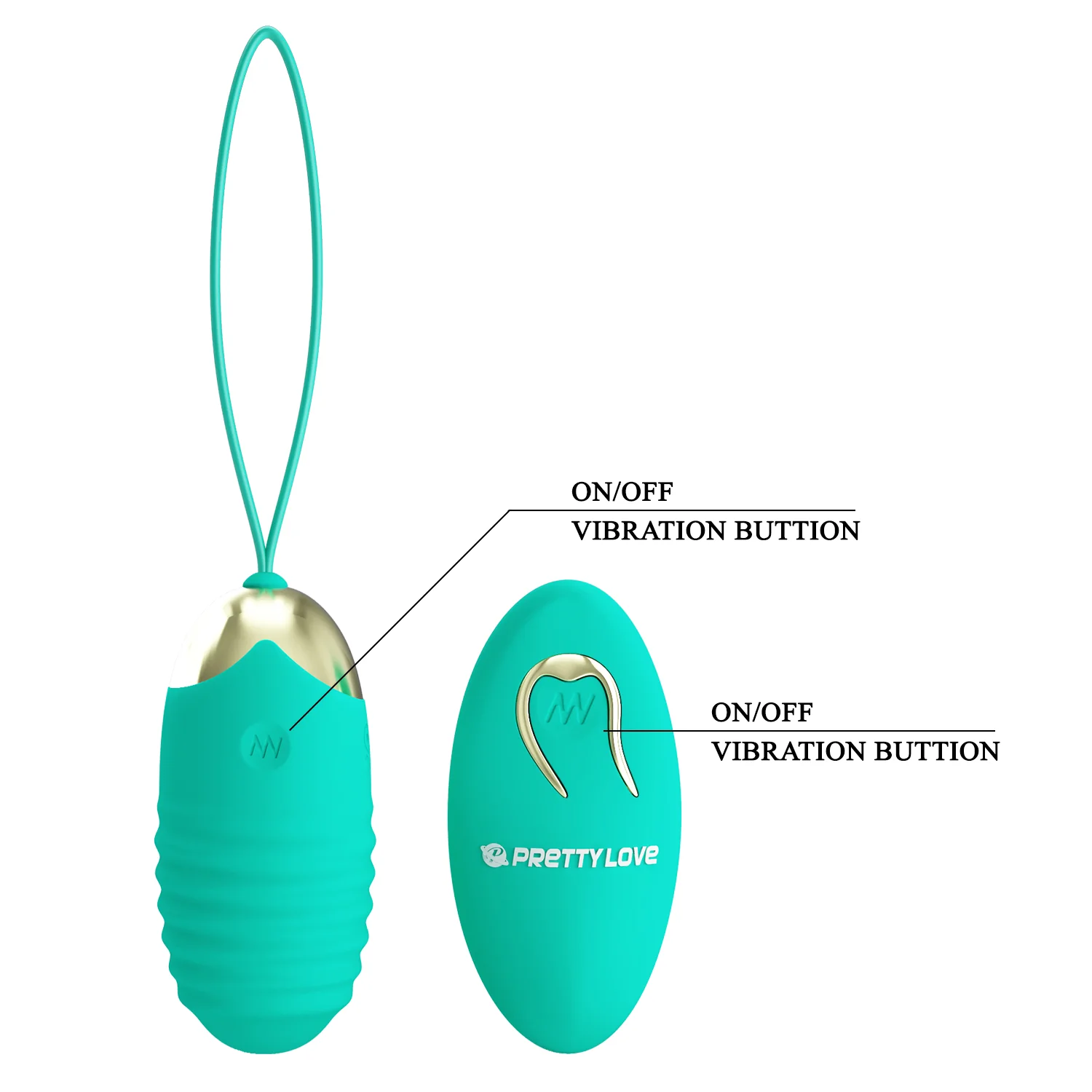 Pretty Love Jessica 3 Egg Vibrator Green BI-014362W-3A4 - Image 6