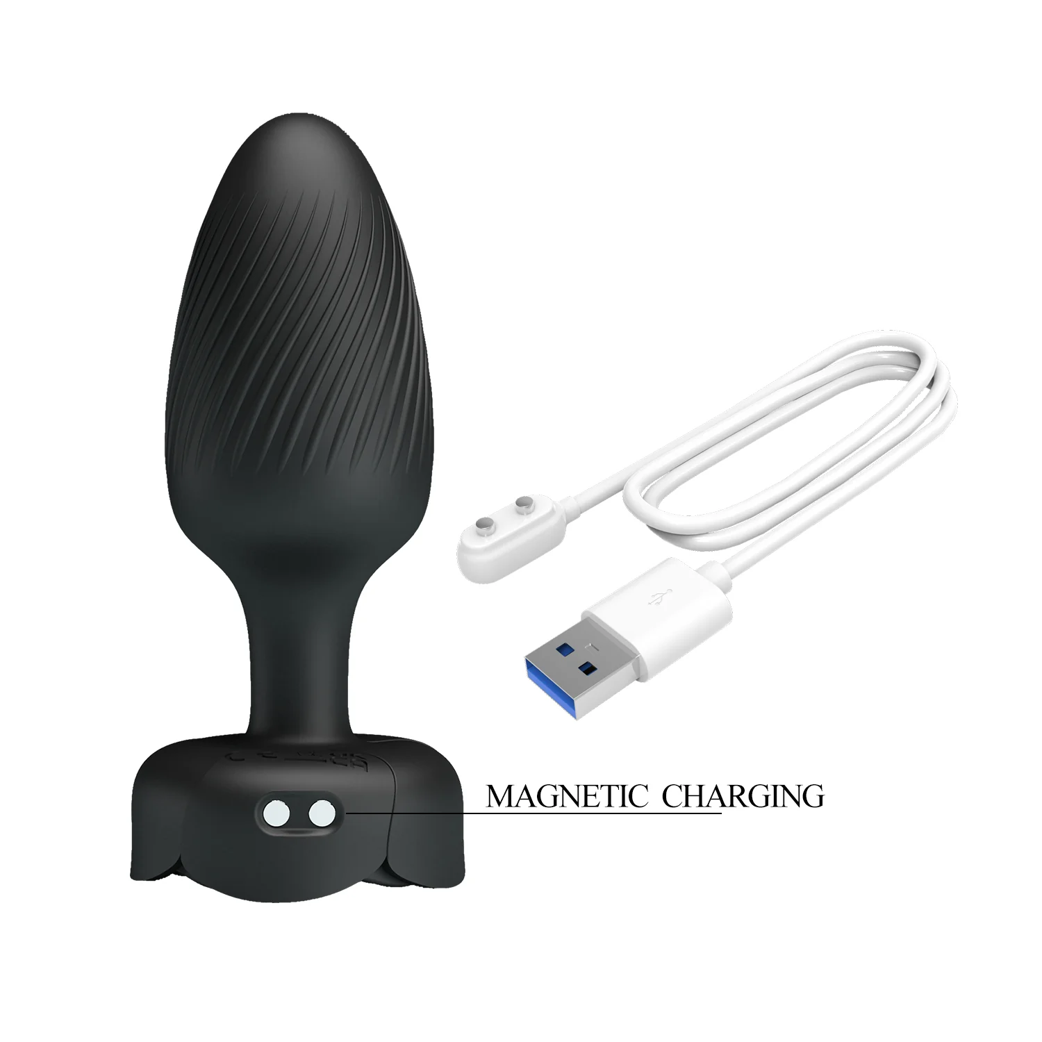 Pretty Love Varian 2 Vibrating Butt Plug with LED Lights BI-040182 - Image 9
