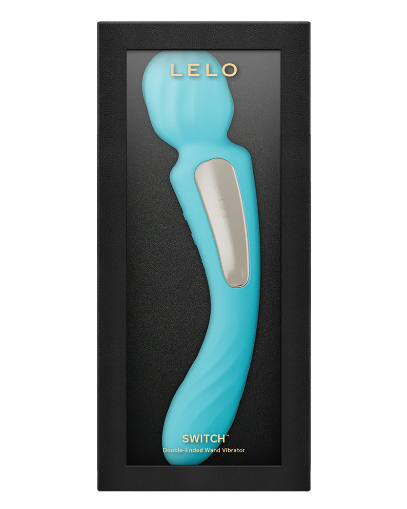 Lelo Switch Double Ended Wand Vibe Aqua