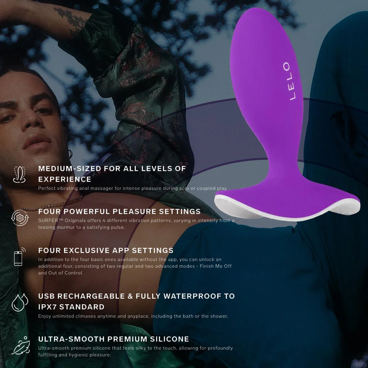 Lelo Surfer Originals Vibrating Prostate Massager - Image 2