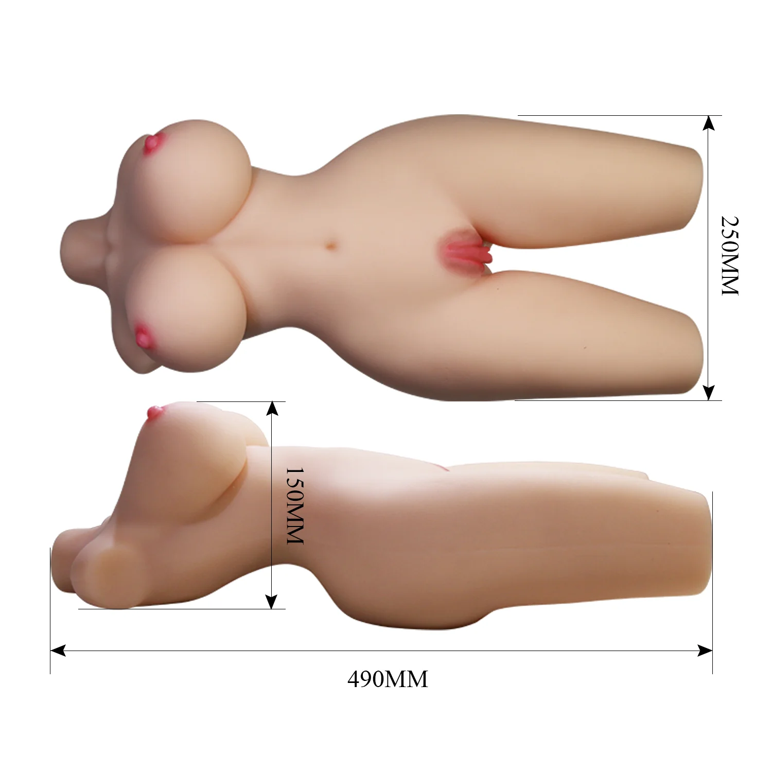 Crazy Bull Tiffany Vagina and Anal Realistic Torso Masturbator - Image 10