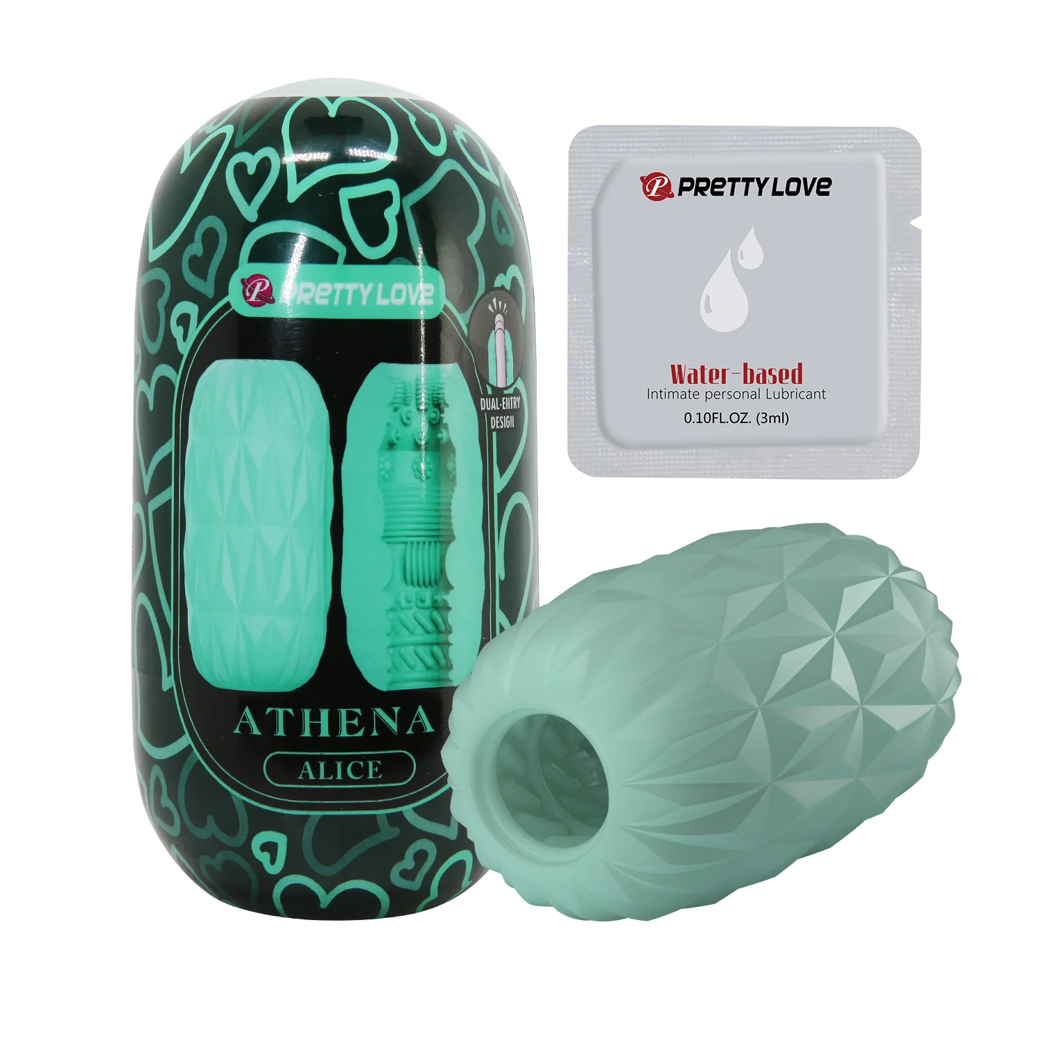 Pretty Love Athena Egg Stroker Green - Image 2