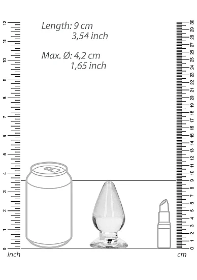 Realrock 3.5" Crystal Clear Plug Pink - Image 4