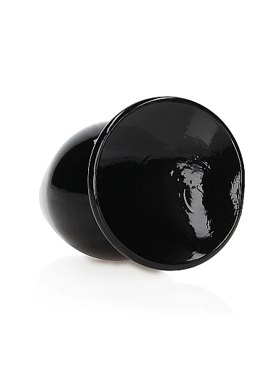 Realrock 4.5" Crystal Clear Plug Black - Image 2