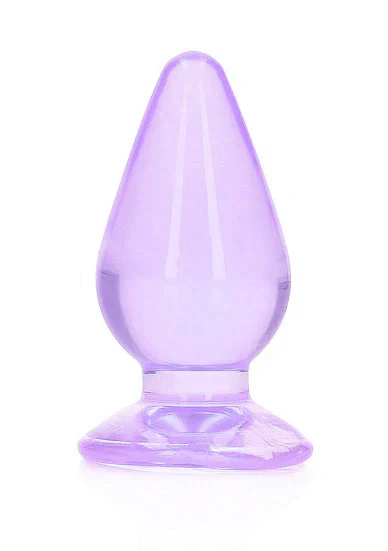 Realrock 4.5" Crystal Clear Plug Purple