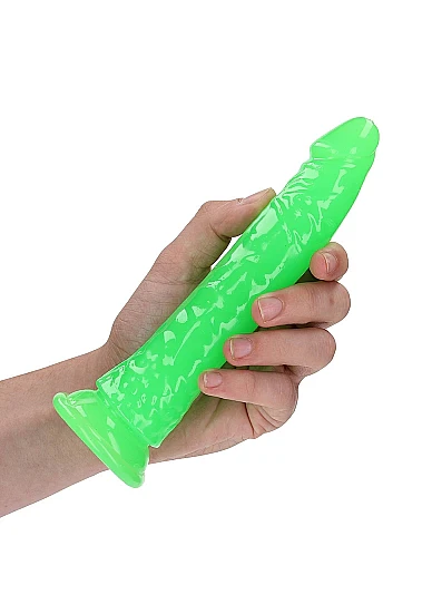Realrock 7" Glow-N-Dark Dildo Green - Image 2