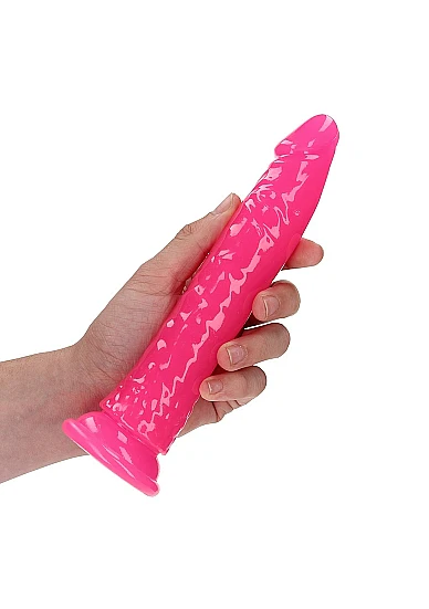 Realrock 7" Glow-N-Dark Dildo Pink - Image 2