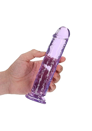 Realrock 7" Straight Dildo Purple - Image 2