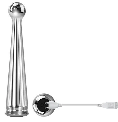 Adam & Eve Tease Me Rechargeable Metal Vibrator - Image 3