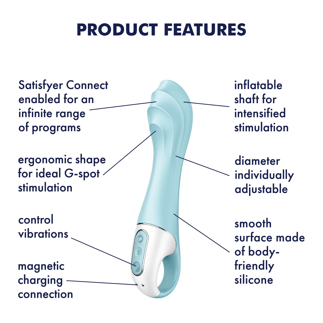 Satisfyer Air Pump Vibe 5+ Blue - Image 8