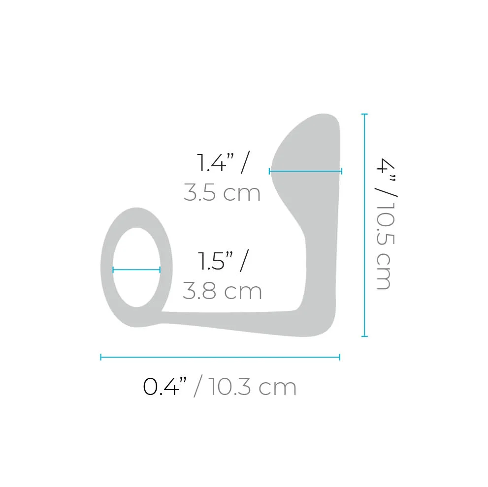 B-Vibe Butties Ringer Cock Ring & Plug - Image 5
