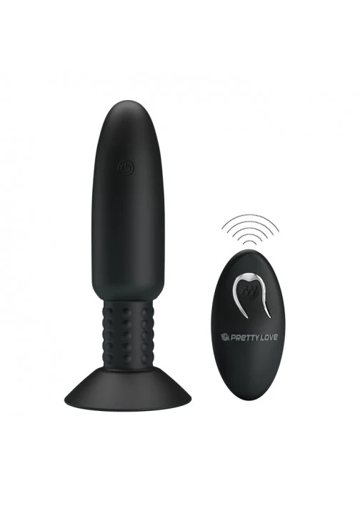 Pretty Love Beaded Rotating Plug Black w Remote Control - Image 2