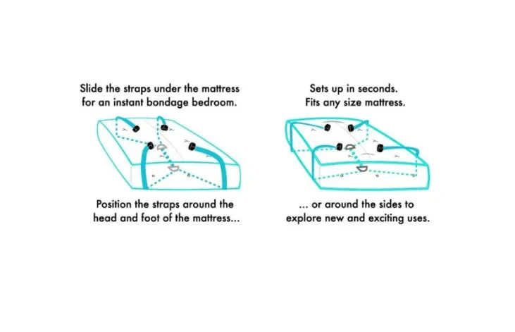 S&M Bed Bondage Restraint Kit - Image 3