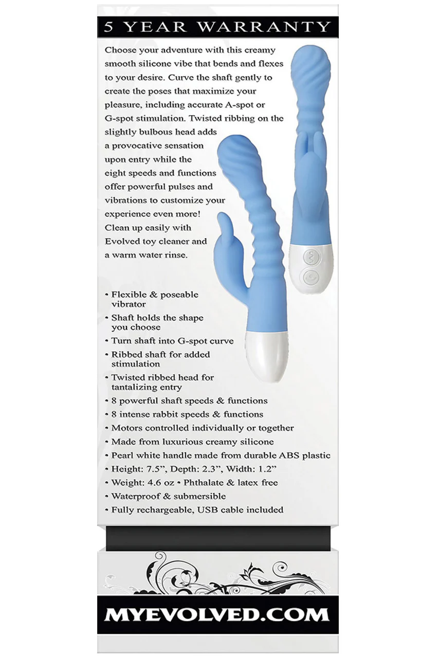Evolved Bendy Bunny Rechargeable Rabbit Vibe - Image 3