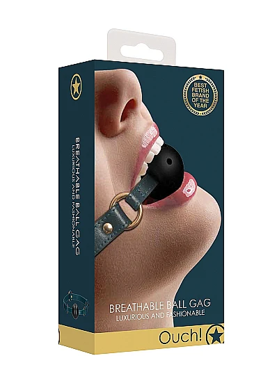 Ouch Breathable Ball Gag Green