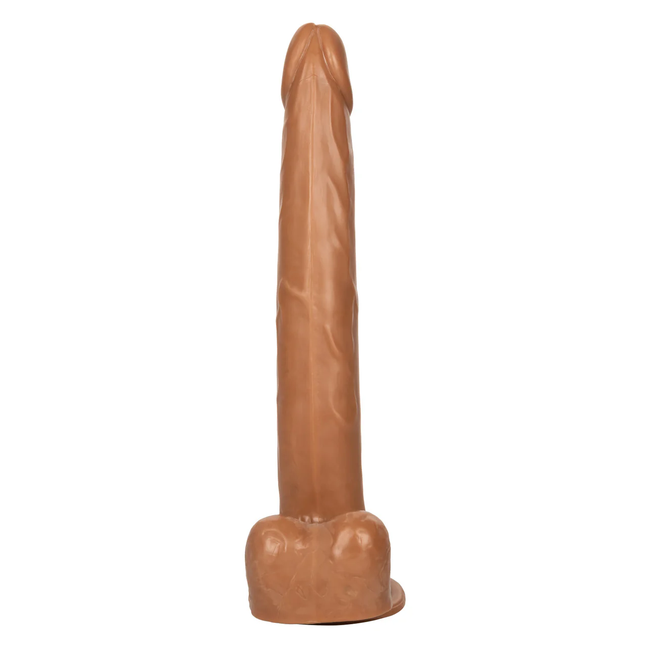 Cal Exotics Size Queen 12" Brown Dong w/ Balls - Image 7