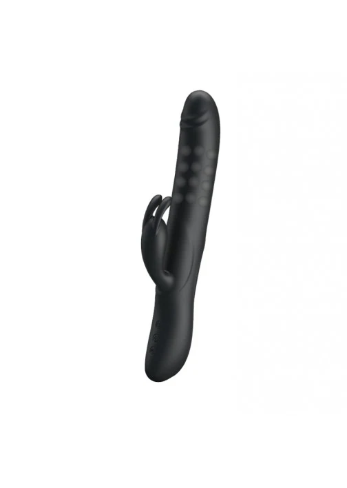 Pretty Love Colin Rabbit Rechargeable Vibe Black - 443 - Image 2
