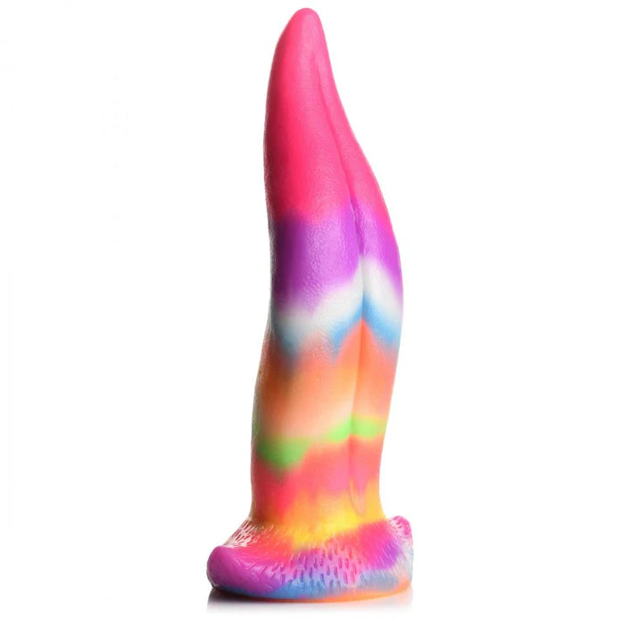 Creature Cocks Unicorn Kiss 8.4" Tongue Glow-In-The-Dark Silicone Dildo - Image 8
