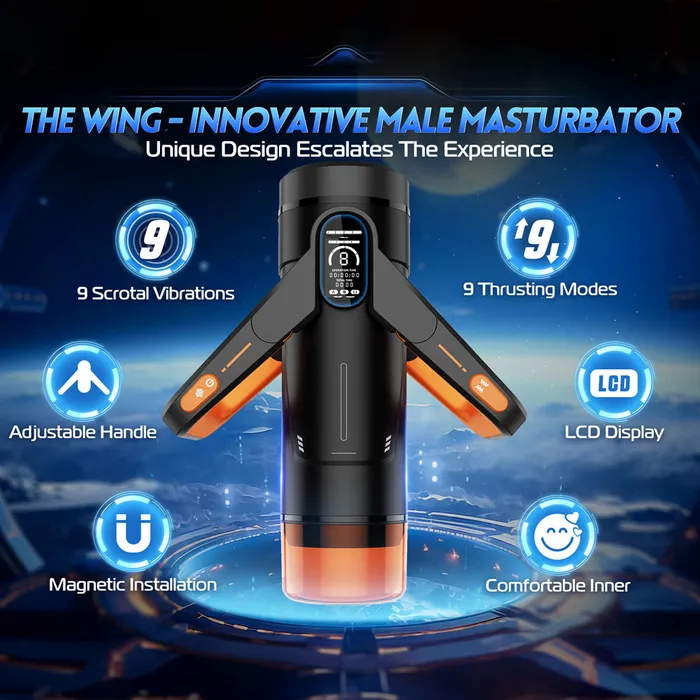 Cyberskin The Wing Thrusting, Massaging & Heating Auto Masturbator - Image 3