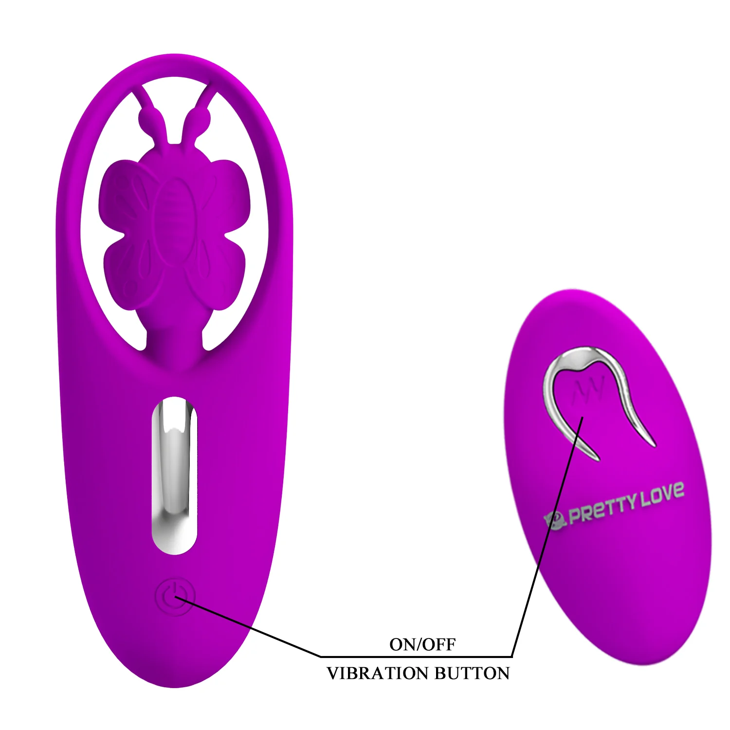 Pretty Love Dancing Butterfly Panty Vibe Purple 070ZW - Image 6