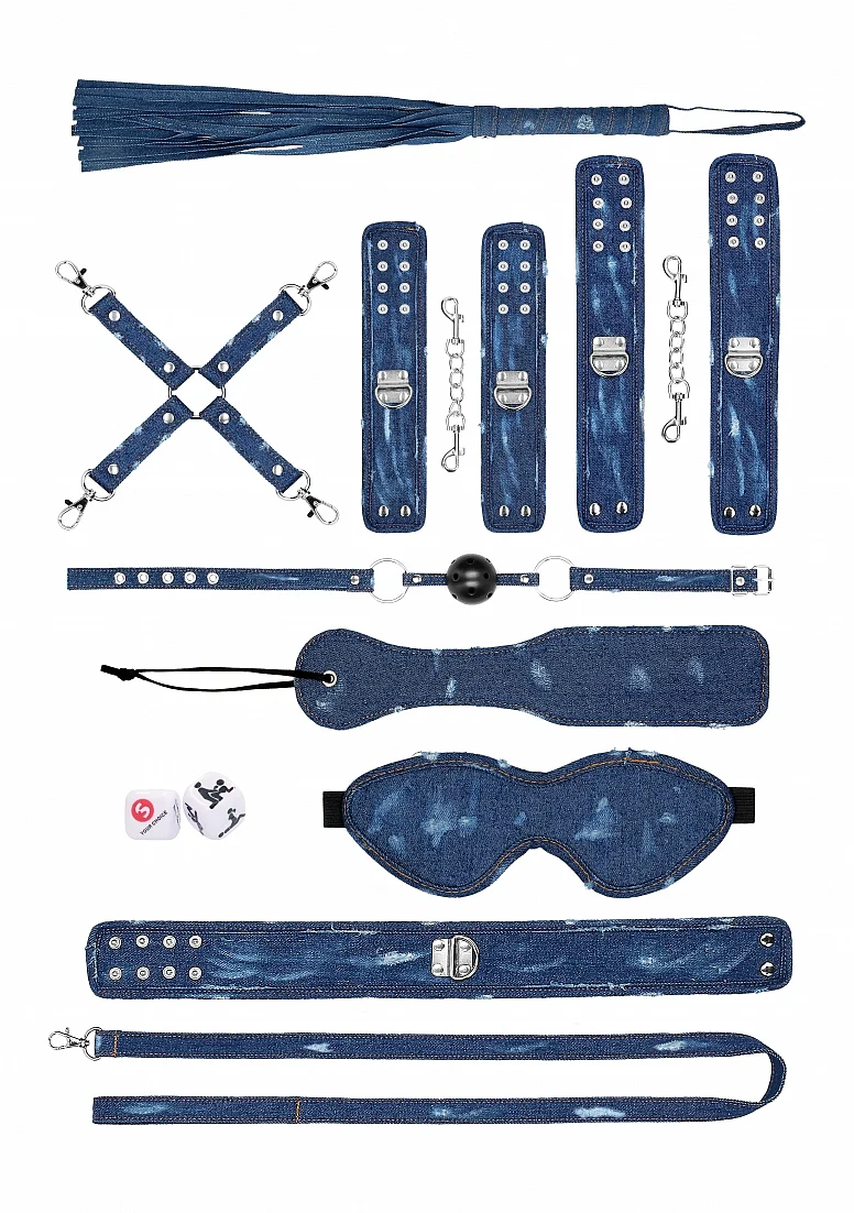 Ouch Denim Bondage Kit Blue - Image 3