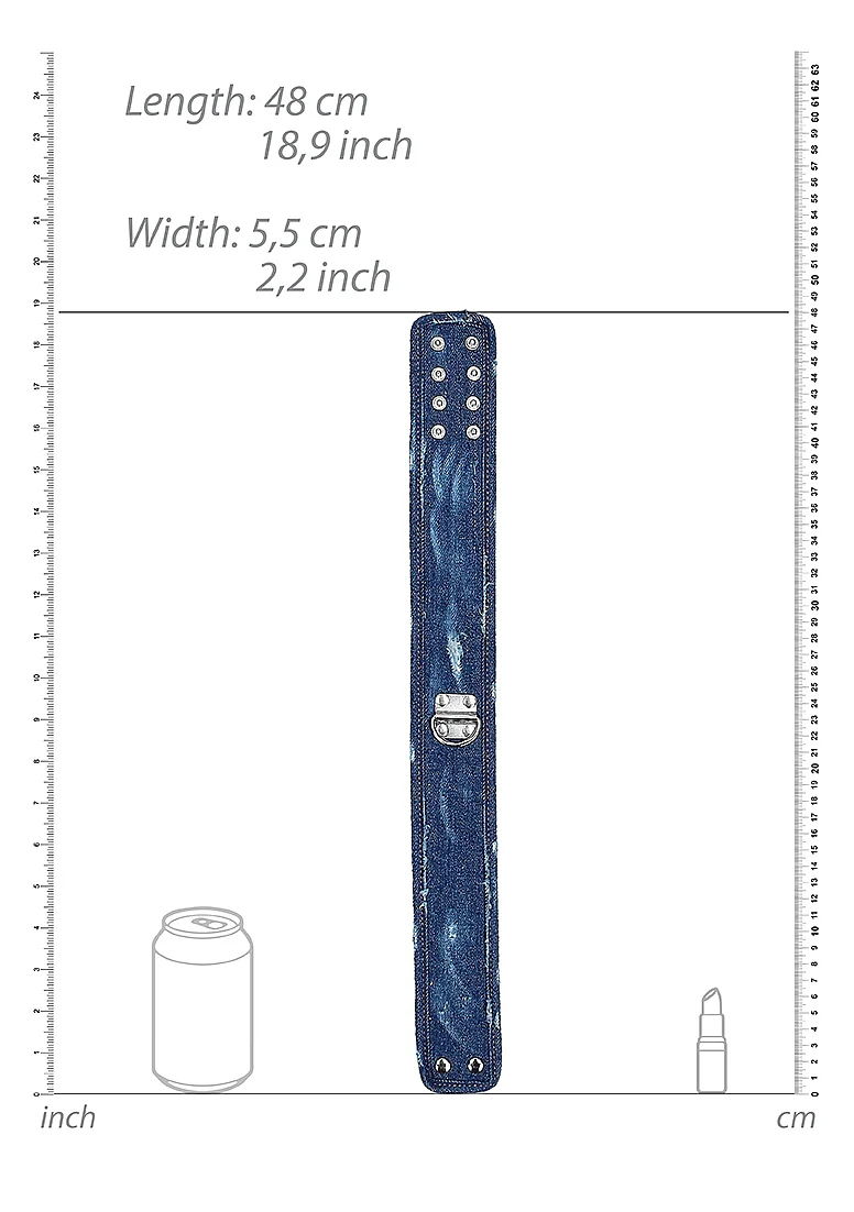 Ouch Denim Collar with Leash Blue - Image 4