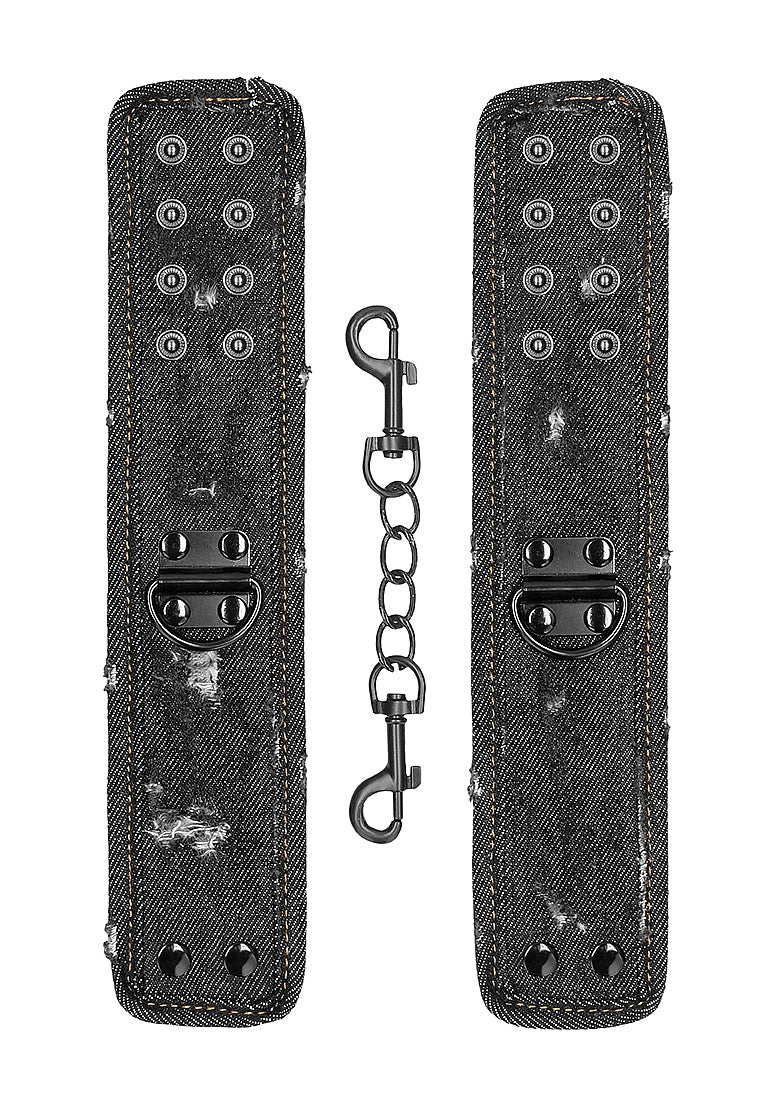 Ouch Denim Handcuffs Black - Image 2
