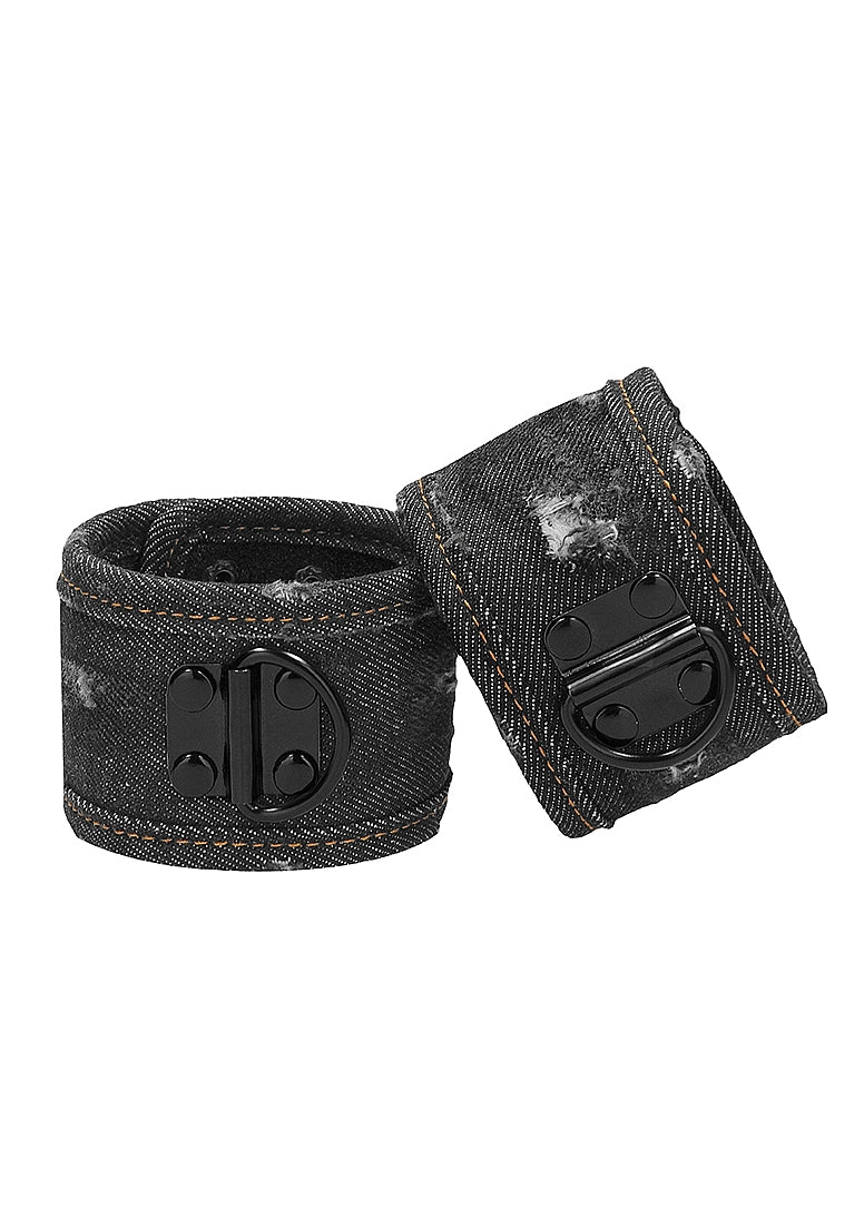 Ouch Denim Handcuffs Black - Image 3