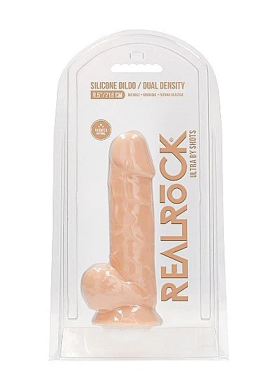 Realrock Dildo w Balls 8.5 Flesh