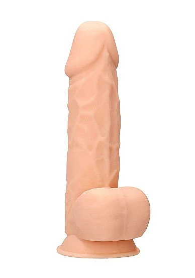 Realrock Dildo w Balls 8.5 Flesh - Image 2
