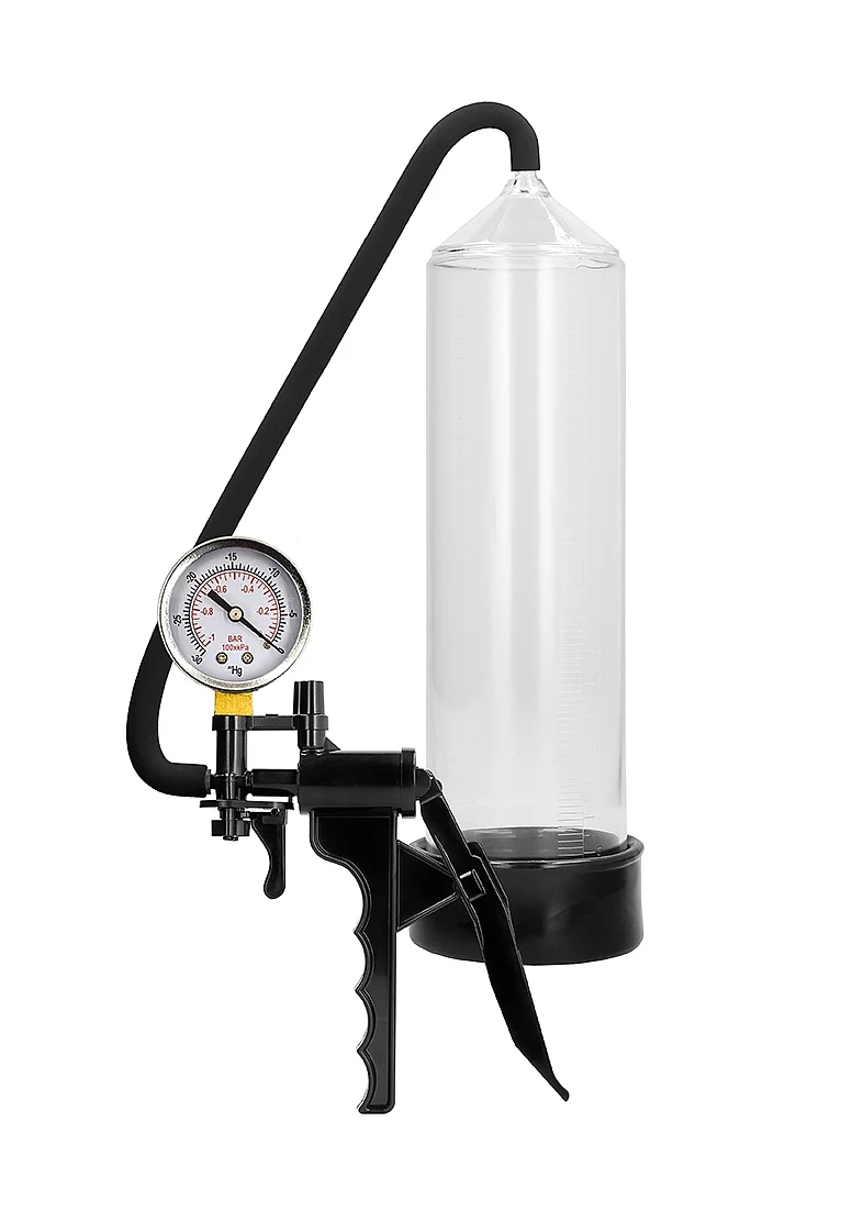 Pumped Elite Beginners Pump with PSI Gage - Translucent - Image 2