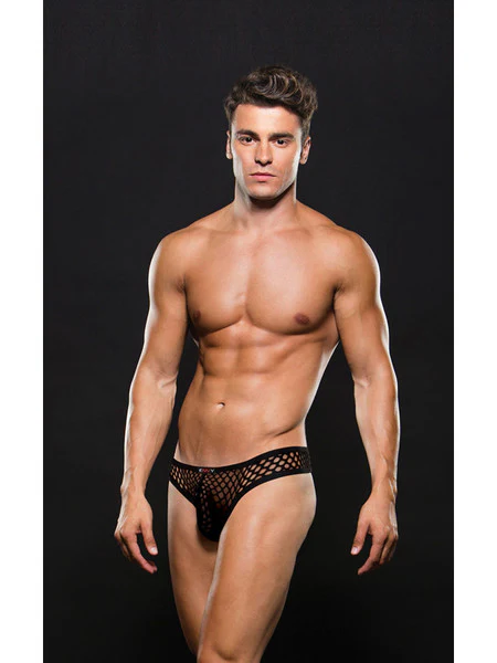 Envy Mens Modern Thong E087 Black S/M