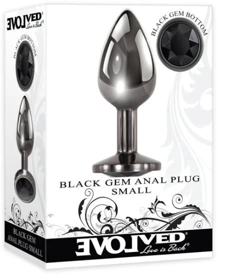Evolved Black Gem Anal Plug Small