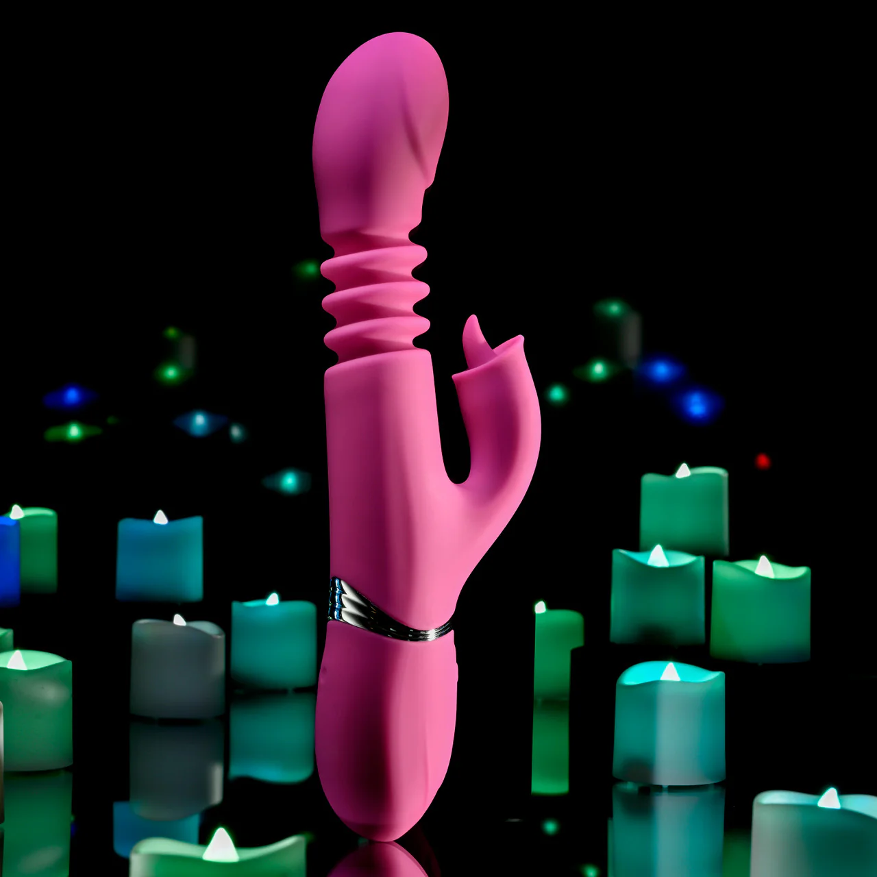 Evolved Pink Dragon Thrusting Rabbit Vibrator - Image 4