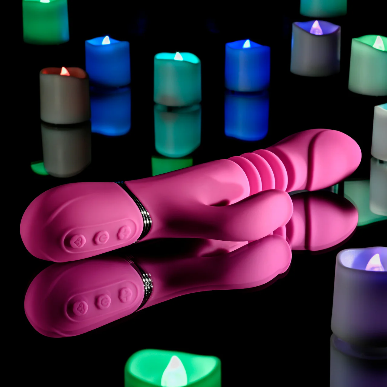Evolved Pink Dragon Thrusting Rabbit Vibrator - Image 7