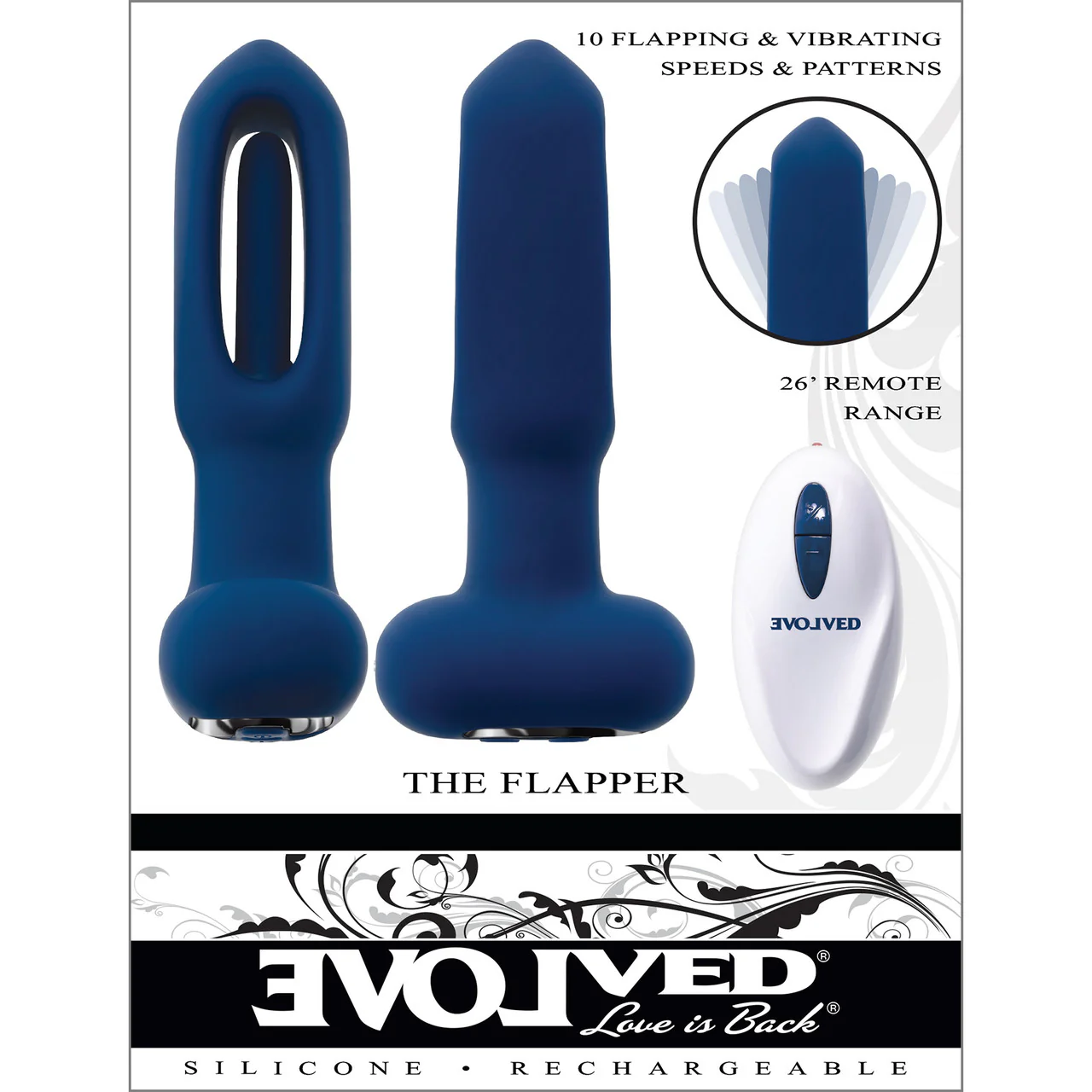 Evolved The Flapper Vibrating Anal Plug with Flapping Shaft - Image 3