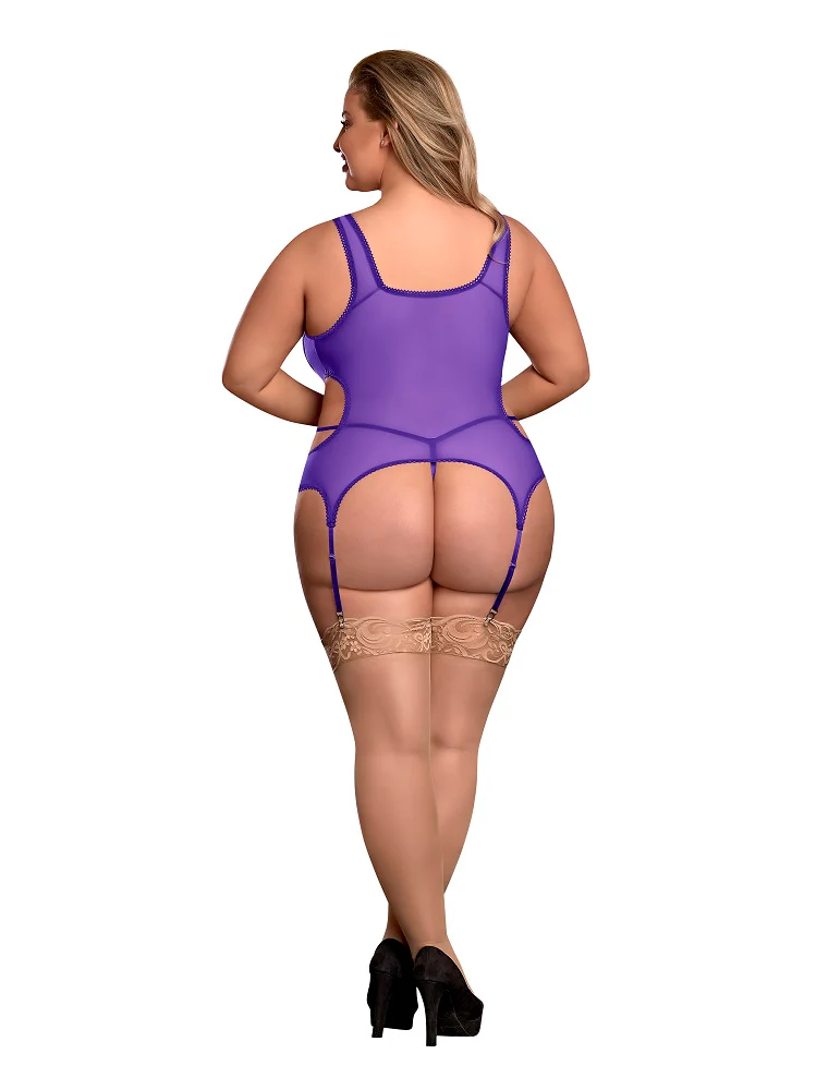 Exposed Sheer Mesh M214 Purple Queen - Image 2