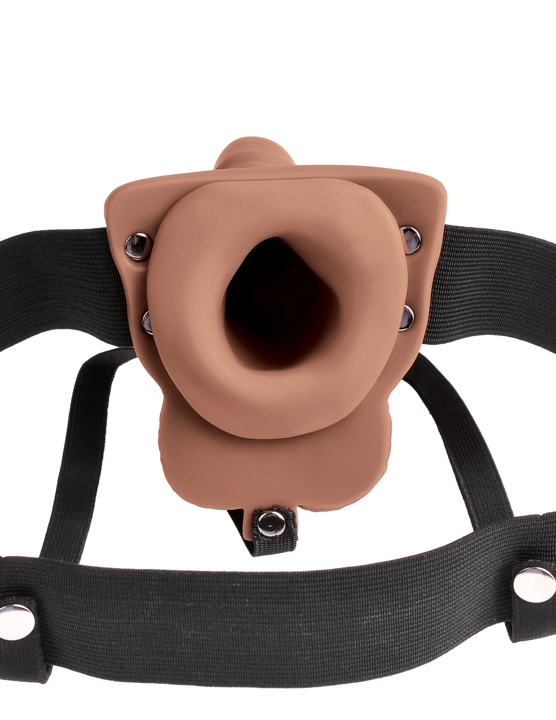 Fetish Fantasy 6 Hollow Recharge Strap On Balls Tan - Image 5