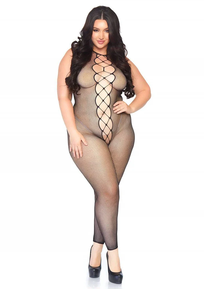 Leg Ave Footless Fishnet Bodystocking Queen - 89084X