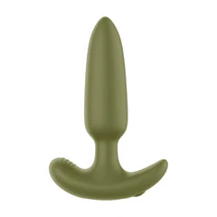 Forto Pointed Vibrating Anal Plug Green - Image 2