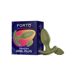 Forto Vibrating Anal Plug Green - Image 2