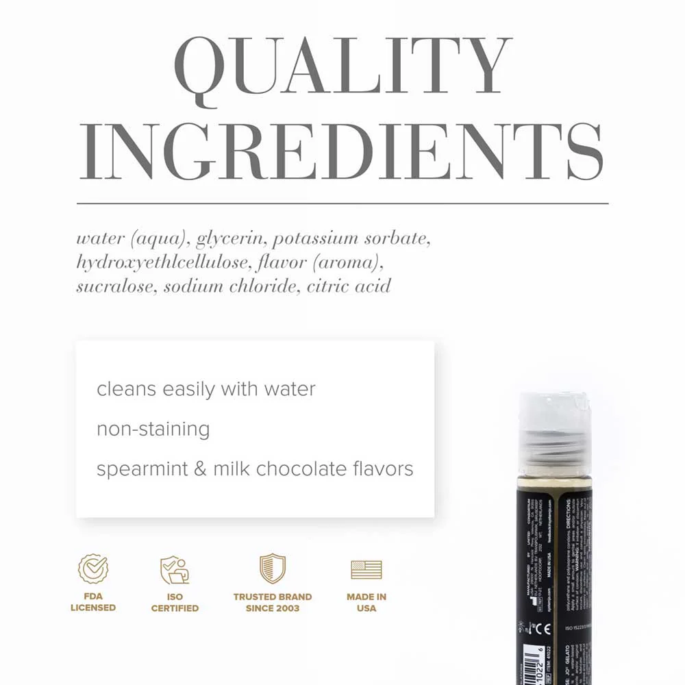 JO Gelato Mint Chocolate Flavoured Lube 30ml - Image 2