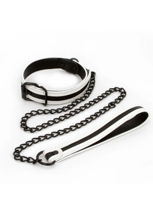 Glo In The Dark Bondage Collar & Leash - Image 2