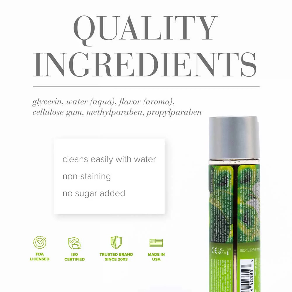JO H2O Flavors Lube Green Apple 120ml - Image 2