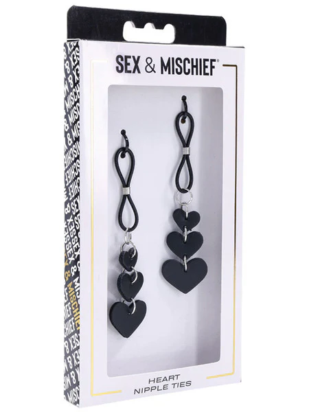 Sex & Mischief Heart Nipple Ties
